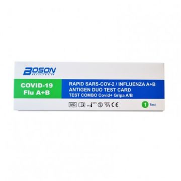 Test Rapid Combo 3 in 1 Covid 19 + Gripa A/B, 1 bucata, Boson