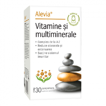 Vitamine si Multiminerale, 30 comprimate, Alevia