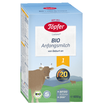 Formula lapte praf Bio 1 +0 luni, 600g, Topfer