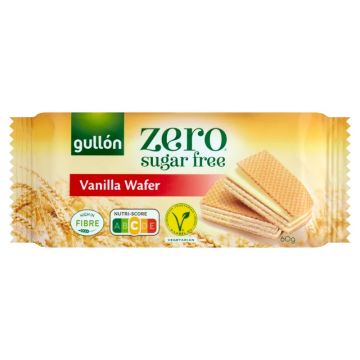 Napolitane cu vanilie fara zahar, 60g, Gullon Napolitane cu vanilie fara zahar, 60g, Gullon