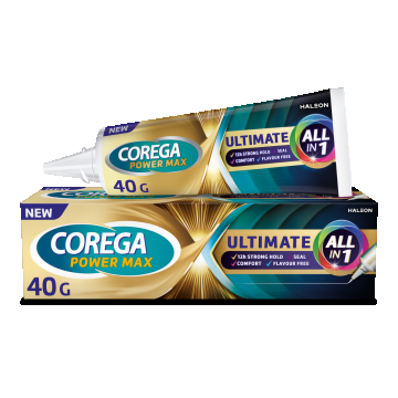 Crema adeziva pentru proteza dentara Power Max Ultimate All In One 40g, Corega