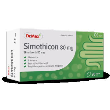 Dr. Max Simeticona 80mg, 30 capsule moi