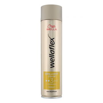 Fixativ cu grad de fixare 3 Brilliant Colours Extra Strong Wellaflex, 250ml, Wella