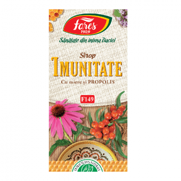 Sirop imunitate cu miere si propolis, F149, 100 ml, Fares Sirop imunitate cu miere si propolis, F149, 100 ml, Fares