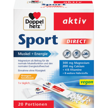 Vitamine Minerale Sport Direct, 20 plicuri, Doppelherz Vitamine Minerale Sport Direct, 20 plicuri, Doppelherz