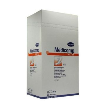 HartMann Medicomp Extra steril 10x20 cm, 25 plicuri