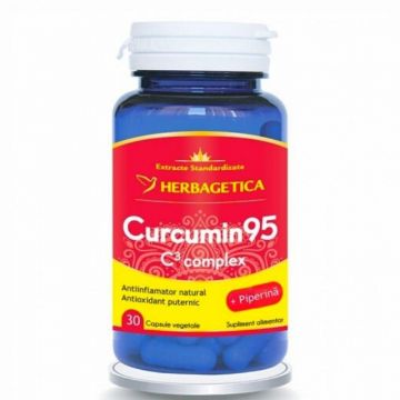 HERBAGETICA Curcumin95 + C3 Complex, 30 capsule