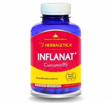 HERBAGETICA Inflanat + Curcumin 95, 120 capsule