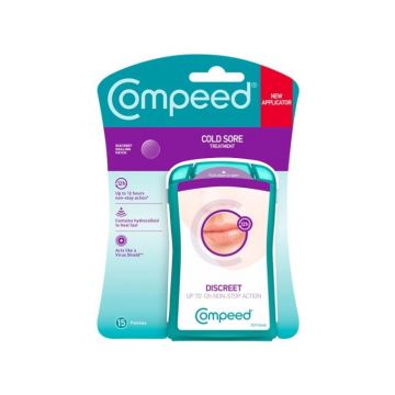 Plasturi antiherpetici, 15 plasturi, Compeed