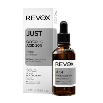 Revox Just Acid Glycolic 20% solutie tonica, 30ml