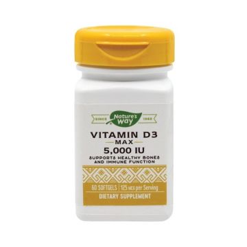 Secom Vitamin D3 5000UI, 60 capsule