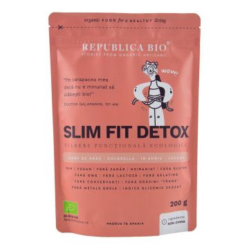 Slim Fit Detox pulbere functionala ecologica, 200g, Republica Bio