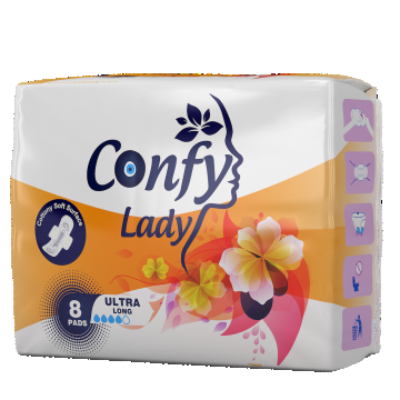 Absorbante Ultra Long, 8 bucati, Confy