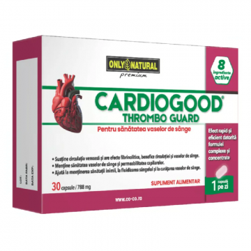 CardioGood ThromboGuard, 30 capsule, Only Natural CardioGood ThromboGuard, 30 capsule, Only Natural