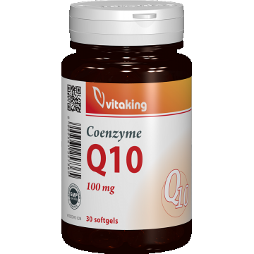 Coenzima Q10 naturala 100mg, 30 capsule gelatinoase, Vitaking