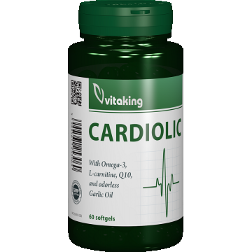 Complex Cardiolic pentru inima, 60 capsule moi, Vitaking