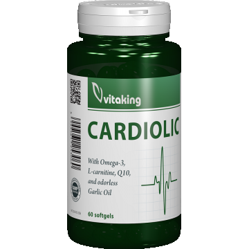 Complex Cardiolic pentru inima, 60 capsule moi, Vitaking