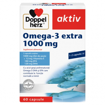 Omega 3 extra 1000 mg, 60 capsule, Doppelherz