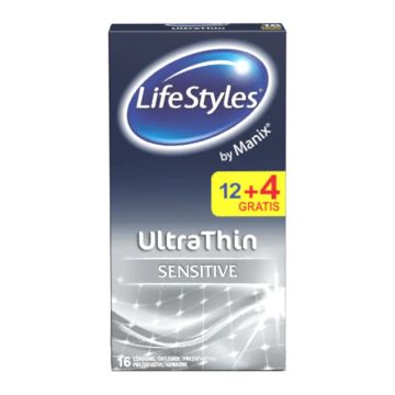 Prezervative Ultra Thin, 12+4 bucati, LifeStyles