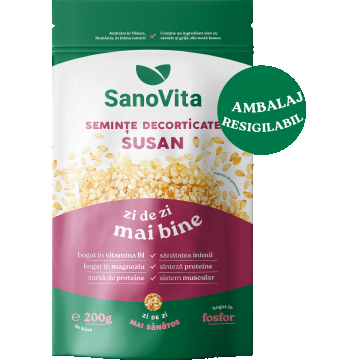 Seminte de susan decorticat, 200g, SanoVita