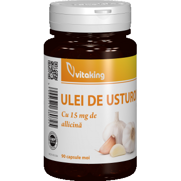 Ulei de usturoi 30mg, 90 capsule moi, Vitaking