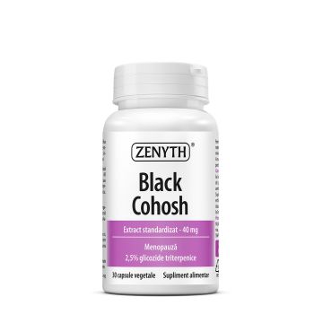 Extract standardizat de Black Cohosh, 30 capsule vegetale, Zenyth