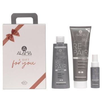 Set cadou Alama Professional Repair Hair Beauty Routine Box, Sampon, 500 ml + Balsam, 300 ml+ Miracle Fluid 5in1, 50 ml