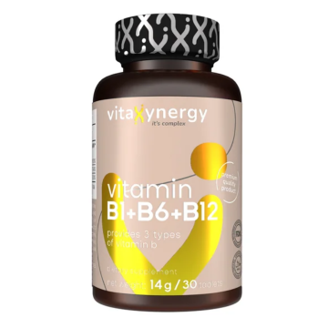 Vitamina B1, B6 si B12, 30 tablete, Vitaxynergy