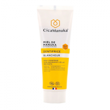 Pasta de dinti pentru albire cu miere de manuka IAA15+, ecologica, 75 ml, CicaManuka