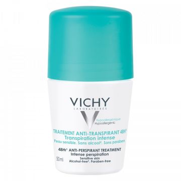 Vichy Deodorant roll-on antiperspirant cu parfum (Concentratie: Roll-On, Gramaj: 2 x 50 ml)