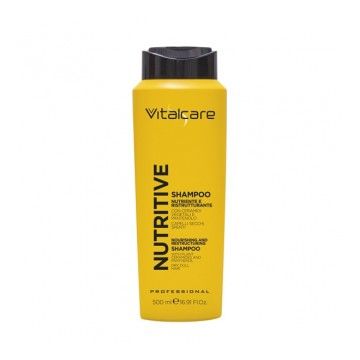 Sampon restructurant pentru par uscat si tern Nutritive, 500ml, Vitalcare