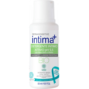 Sapun lichid intim organic cu aloe vera & nalba, 500ml, Intima+