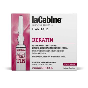 La Cabine Flash Hair Botox Keratin fiole pentru par, 7 fiole*5ml La Cabine Flash Hair Botox Keratin fiole pentru par, 7 fiole*5ml