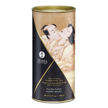 Ulei de masaj cu efect de incalzire Vanilla, 100ml, Shunga Erotic Art
