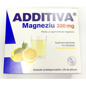 Additiva Magneziu 300 mg 20 plicuri