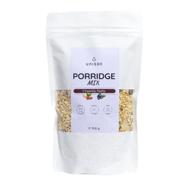 Fulgi de ovaz cu alune, Porridge Crunchy Nutty, 350g, Unison