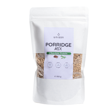 Fulgi de ovaz cu ciocolata, Porridge Chocolate Protein, 350g, Unison