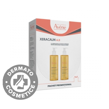Pachet Ulei de curatare pentru pielea predispusa la dermatita atopica XeraCalm AD, 2 x 400ml, Avene