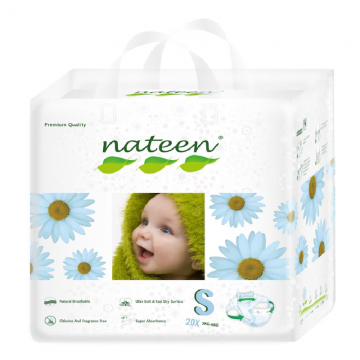 Scutece hipoalergenice Flex&Fit Premium, S, Nr.2, 10-20kg, 20 bucati, Nateen