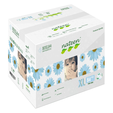 Scutece hipoalergenice Flex&Fit Premium, XL, Nr. 5, 12-25 kg, 84 bucati, Nateen