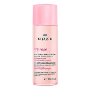 Apa micelara Nuxe Very Rose 3 in 1, pentru piele sensibila, 100 ml (Gramaj: 100 ml)