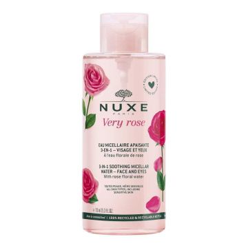 Apa micelara pentru ten cu efect calmant si hidratant, Nuxe Very Rose 3 in 1, 750 ml (Gramaj: 750 ml)