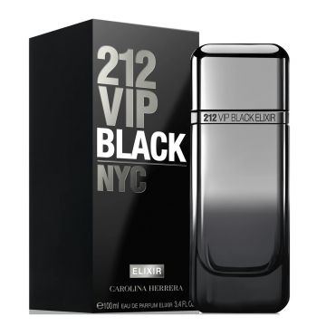 Carolina Herrera 212 Vip Black Elixir, Apa de Parfum, Barbati (Gramaj: 100 ml)