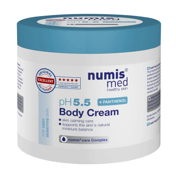 Crema de corp cu panthenol pH 5.5, 400 ml, NumisMed
