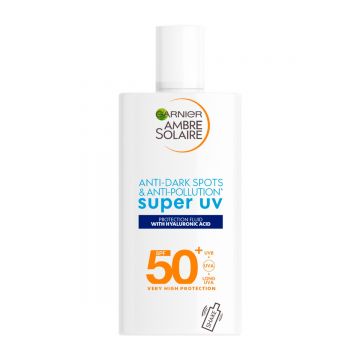 Crema de fata anti-poluare Super UV SPF50 Ambre Solaire, 40ml, Garnier