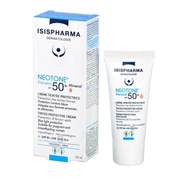 Crema depigmentanta nuantatoare SPF50+ Medium Neotone Radiance Isispharm, 30 ml