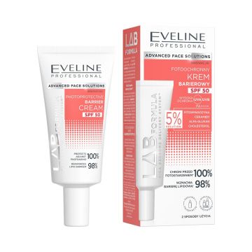 Crema fata Eveline Cosmetics LAB Formula, SPF 50, bariera protectoare, anti-imbatranire, 40 ml