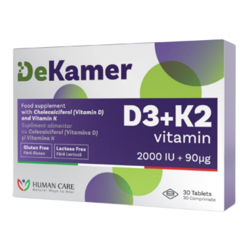 DeKamer D3 + K2, 30 capsule, Human Care