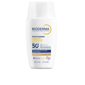 Fluid colorat de fata Ultra SPF50+ Bioderma Photoderm Xdefense, Fototip 3, 40 ml