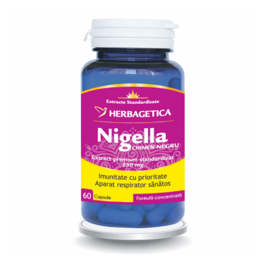 Nigella chimen negru, 60 capsule, Herbagetica